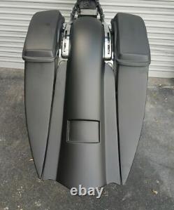 2014-2018 Harley Davidson Stretched Saddlebags and Rear Fender Longhorn Bagger