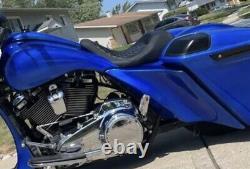 2014-22 For Harley Davidson Stretched Gas Tank and 7 Side Cover Kit Bagger FLH