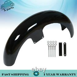 21Wrap Front Fender For Touring Electra Street Glide Baggers Vivid Black