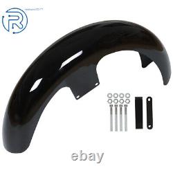 21Wrap Front Fender For Touring Electra Street Glide Baggers Vivid Black