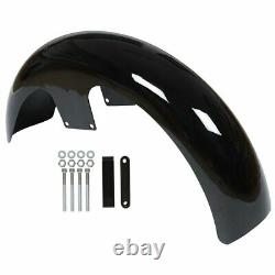 21Wrap Front Fender For Touring Electra Street Glide Baggers Vivid Black