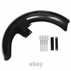 21Wrap Front Fender For Touring Electra Street Glide Baggers Vivid Black