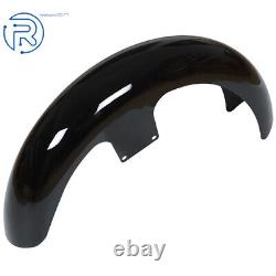 21Wrap Front Fender For Touring Electra Street Glide Baggers Vivid Black