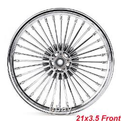 21X3.5 18X5.5 Fat Spoke Wheels Rotors for Harley Street Glide Road King 2009 UP