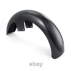 21''Carbon Fiber Front Fender Muadguard For Harley Touring Electra Glide Baggers