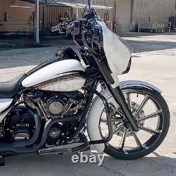 21''Carbon Fiber Front Fender Muadguard For Harley Touring Electra Glide Baggers