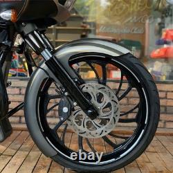 21''Carbon Fiber Front Fender Muadguard For Harley Touring Electra Glide Baggers