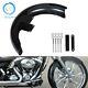 21 Wrap Front Fender For Touring Electra Street Glide Baggers Vivid Black NEW