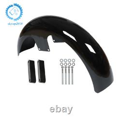 21 Wrap Front Fender For Touring Electra Street Glide Baggers Vivid Black NEW