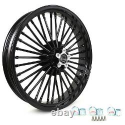 21x3.5 16x3.5 Fat Spoke Wheel Rims Set for Harley Touring Bagger Road King Glide