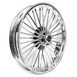 21x3.5 Fat Spoke Front Wheel Dual Disc for Harley Softail Dyna Touring Bagger
