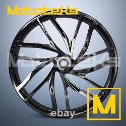 23 23x3.5 Rise Wheel Black For Harley Touring Bagger Models Front Rim