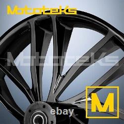 23 23x3.5 Rise Wheel Black For Harley Touring Bagger Models Front Rim