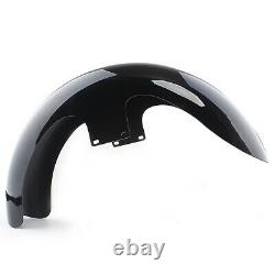 23 Wrap Front Fender Gloss Black For Harley Touring Electra Road Glide Baggers