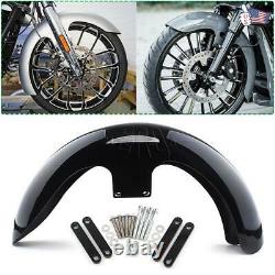 23 Wrap Vivid Black Front Fender For Harley Electra Road Street Glide Bagger US