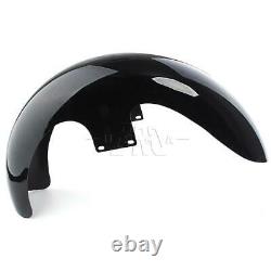 23 Wrap Vivid Black Front Fender For Harley Electra Road Street Glide Bagger US