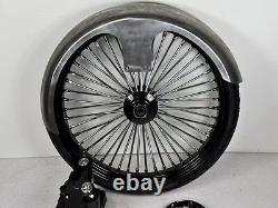 26 Inch Front End Wheel Tire Kit Harley Bagger Road Glide King Spoke Wire 08-13