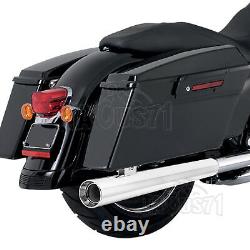 29 Chrome Slip on Mufflers Exhaust Pipes for Harley Touring Bagger 1995-2016