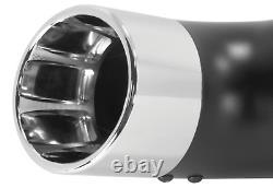 2 Into 1 Black Exhaust System Touring Bagger Models 1995-2016 With Chrome Tip