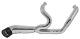2 Into 1 Chrome Exhaust System Touring Bagger Models 1995-2016 With Black Tip