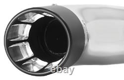 2 Into 1 Chrome Exhaust System Touring Bagger Models 1995-2016 With Black Tip