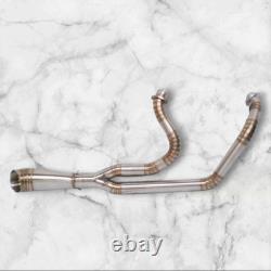 2 Into 1 Exhaust System Fits Harley-Davidson 96-24? Uring Bagger Street Glide