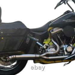 2-Into-1 Full Exhaust System Fit For Harley Davidson Touring Bagger (1996-2016)