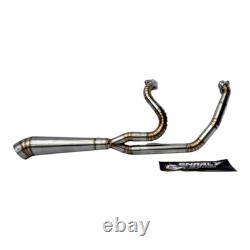 2-Into-1 Full Exhaust System Fit For Harley Davidson Touring Bagger (1996-2016)