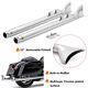 33 Fishtail Slip on Muffler Exhaust Pipes for Harley Touring Bagger Glide 95-16