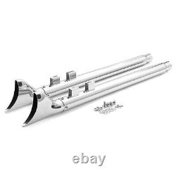 33 Fishtail Slip on Muffler Exhaust Pipes for Harley Touring Bagger Glide 95-16