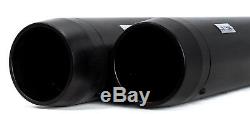 4.5 Black Snub Nose Slip-On Mufflers Exhaust Pipes 17-20 Harley Touring Bagger
