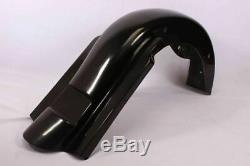 4” BAGGER EXTENDED STRETCHED REAR COVER FENDER 4 HARLEY TOURING ROAD KING 09-UP