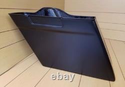 4 Extended Saddlebags No Cut Outs For Harley Davidson Touring Bagger 89-2013
