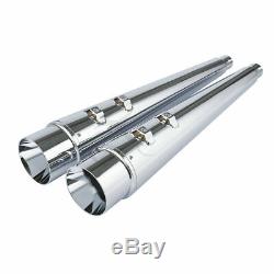 4 Megaphone Slip-On Mufflers Exhaust For Harley Bagger Touring Models 1995-2016