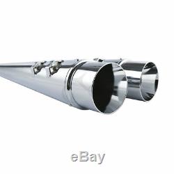 4 Megaphone Slip-On Mufflers Exhaust For Harley Bagger Touring Models 1995-2016