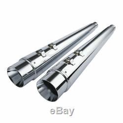 4 Megaphone Slip-On Mufflers Exhaust For Harley Bagger Touring Models 1995-2016