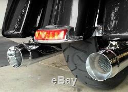 4 Megaphone Slip-On Mufflers Exhaust For Harley Bagger Touring Models 1995-2016