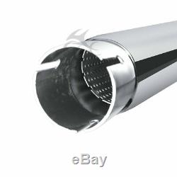 4 Megaphone Slip-On Mufflers Exhaust For Harley Bagger Touring Models 1995-2016