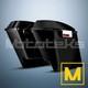 5 Saddlebags Saddlebag Stretched Extended Black For Harley Touring Bagger Set