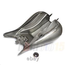 6.6 Gal Fuel Gas Tank Custom Galvanized Stretched For 08-16 H-D Touring Baggers