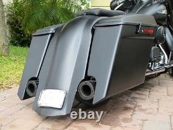 6 Bagger Stretched Extended Saddlebags, Lids & Fender For Harley Davidson