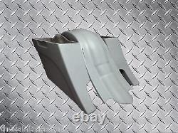 6 Harley Davidson Bagger Stretched Saddlebag + Fender Set Dual Cut Outs