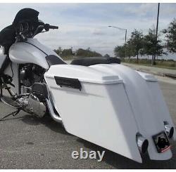 6 Inch Stretched Saddlebags And Rear Fender For Harley Touring 1996-2013