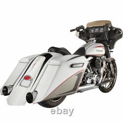 6 Stretched Extended Saddlebags & Rear Fender fit For Harley Touring Baggers
