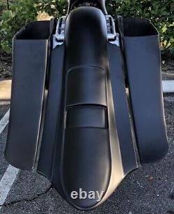 7 Stretched Saddlebag /Rear Fender Fit For Harley Electra Glide Baggers 2014-Up