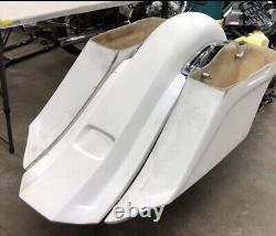 7 Stretched Saddlebag /Rear Fender Fit For Harley Electra Glide Baggers 2014-Up
