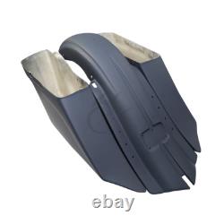 7 Stretched Saddlebags & Rear Fender Fit For Harley Touring Glide Baggers 14-24