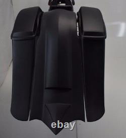 7 down 14 back stretched saddlebags for harley davidson touring models 97-08