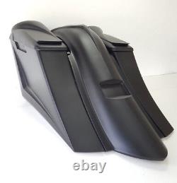 8 Lids extended Saddlebags Fender Harley Davidson Touring bagger Down Out