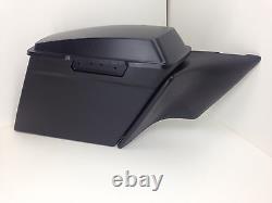97-08 Harley Davidson 6 Stretched Side Covers 4 Dual Pipes FLH Touring Baggers